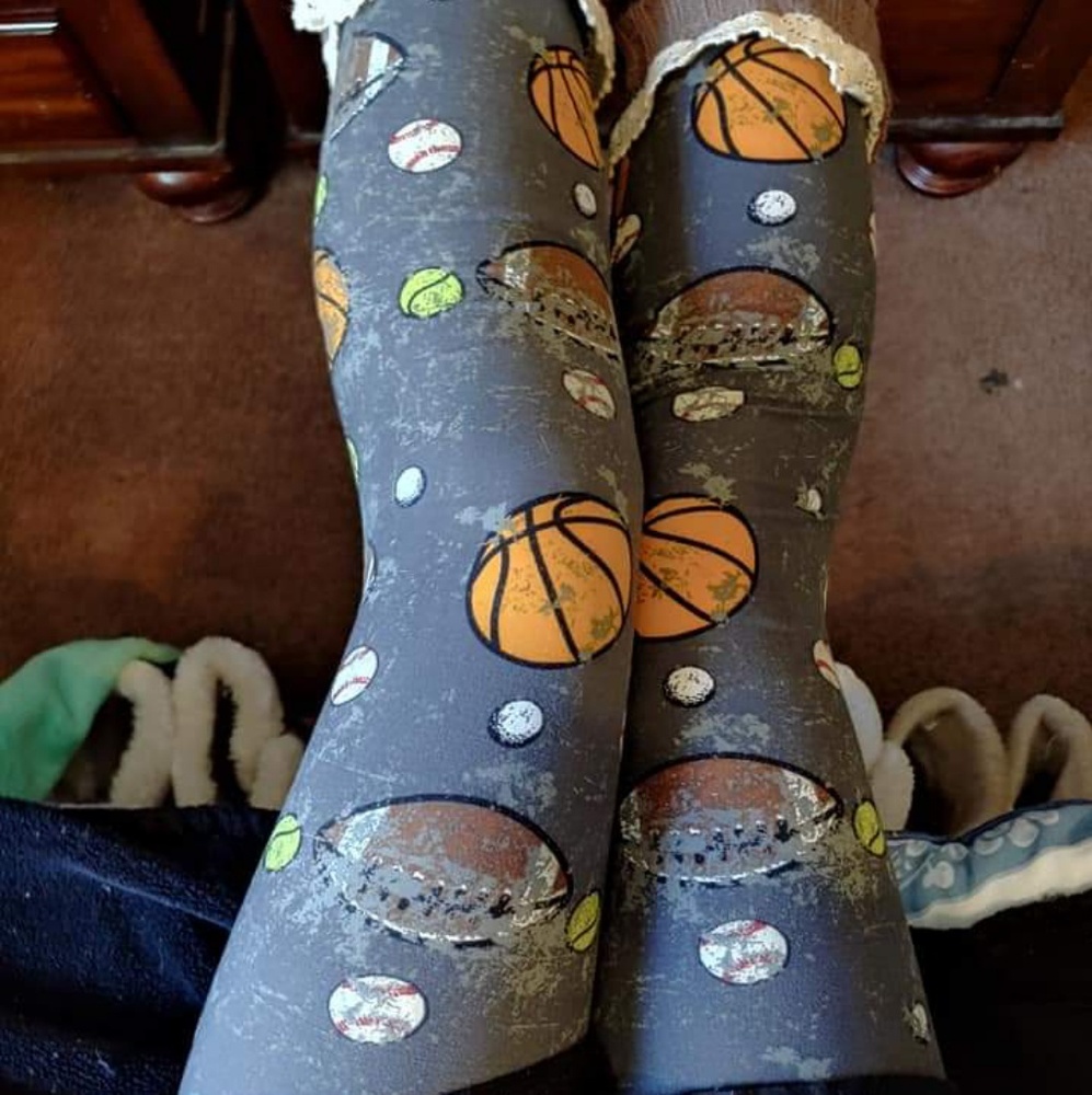 One Size Adult Sports Print Leggings